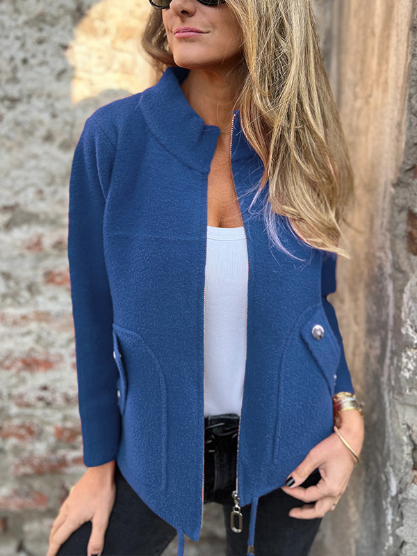 CLEARANCE🔥 Casual Zipper Drawstring Jacket