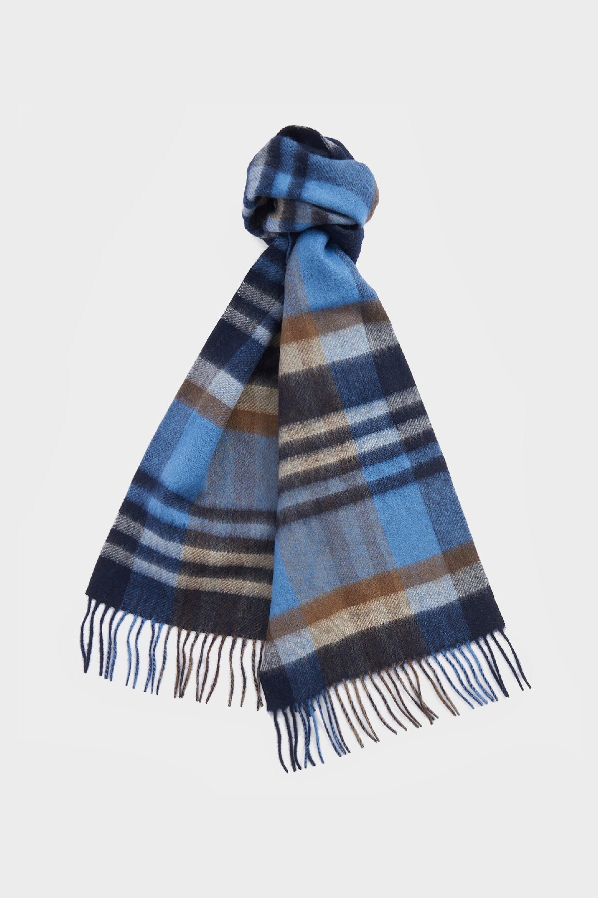 Field Reversible Wool Scarf - NAVY