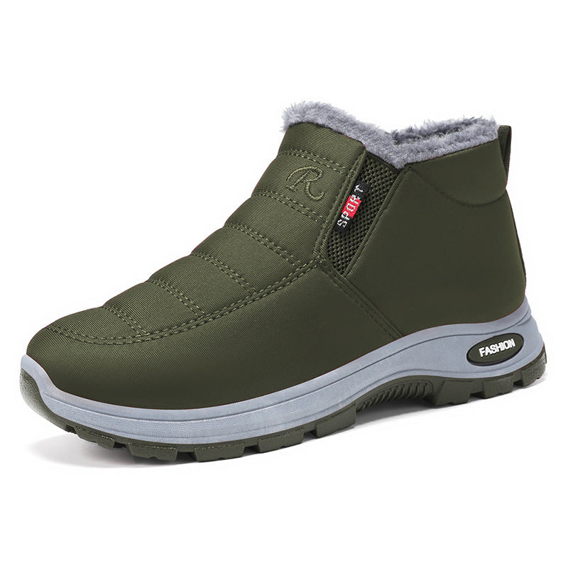 Bottes d'hiver à enfiler doublées de polaire pour femme – Chaudes, imperméables et antidérapantes