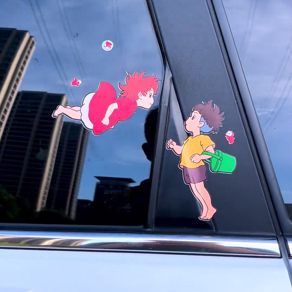 Autocollant voiture Sosuke&Ponyo