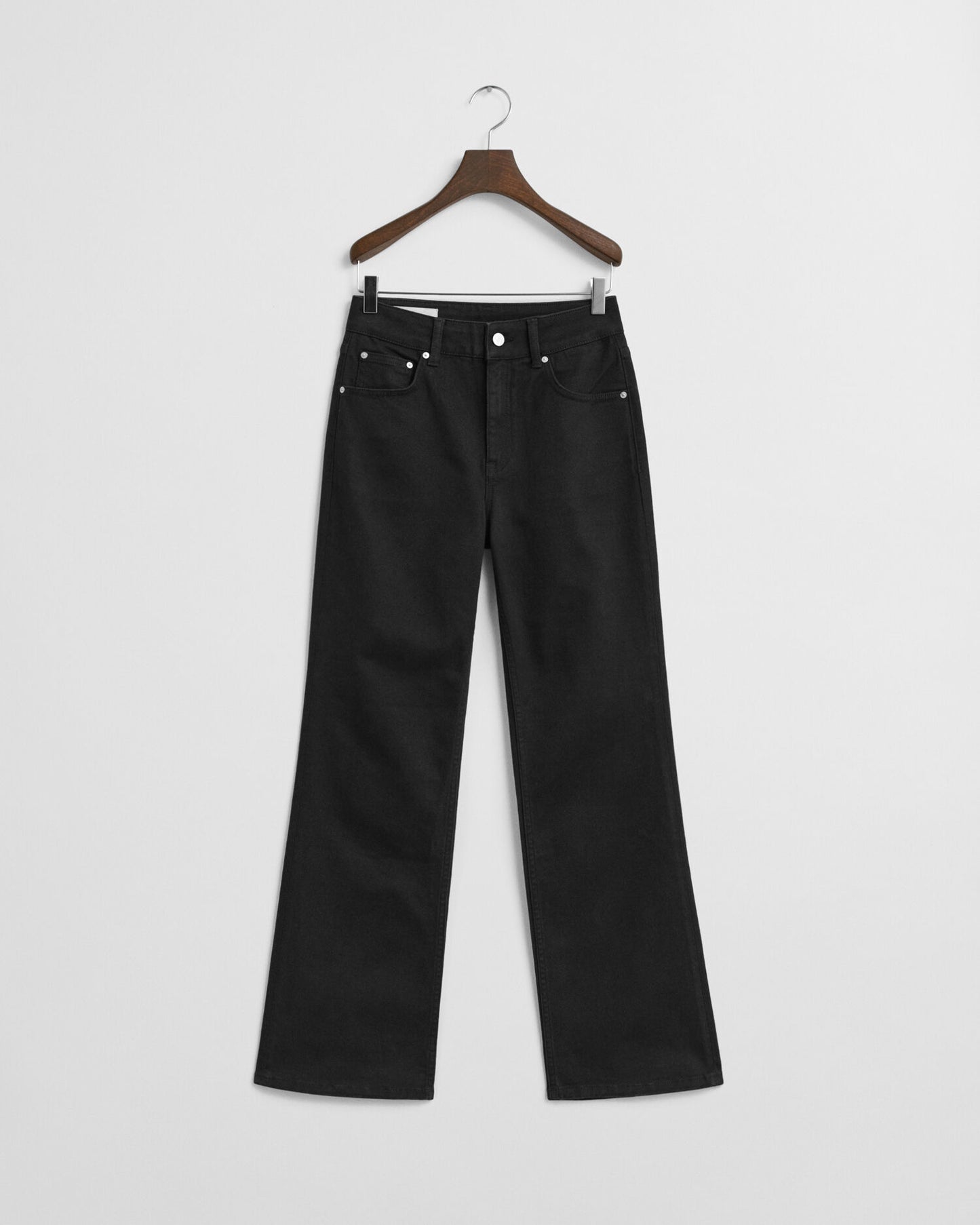 Slim Fit Flared Black Jeans