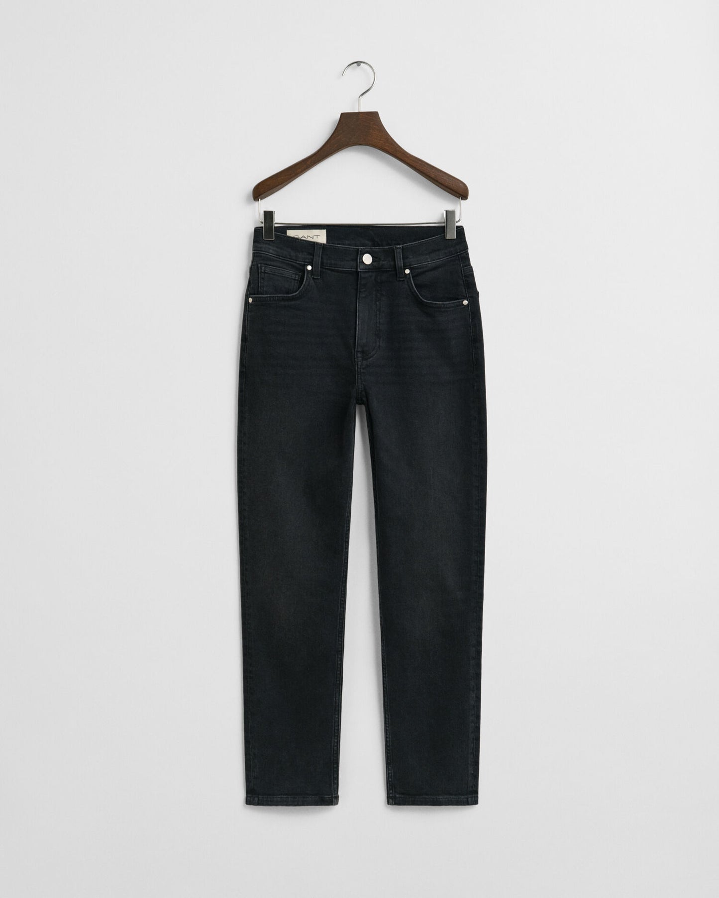 Slim Fit Cropped Black Jeans