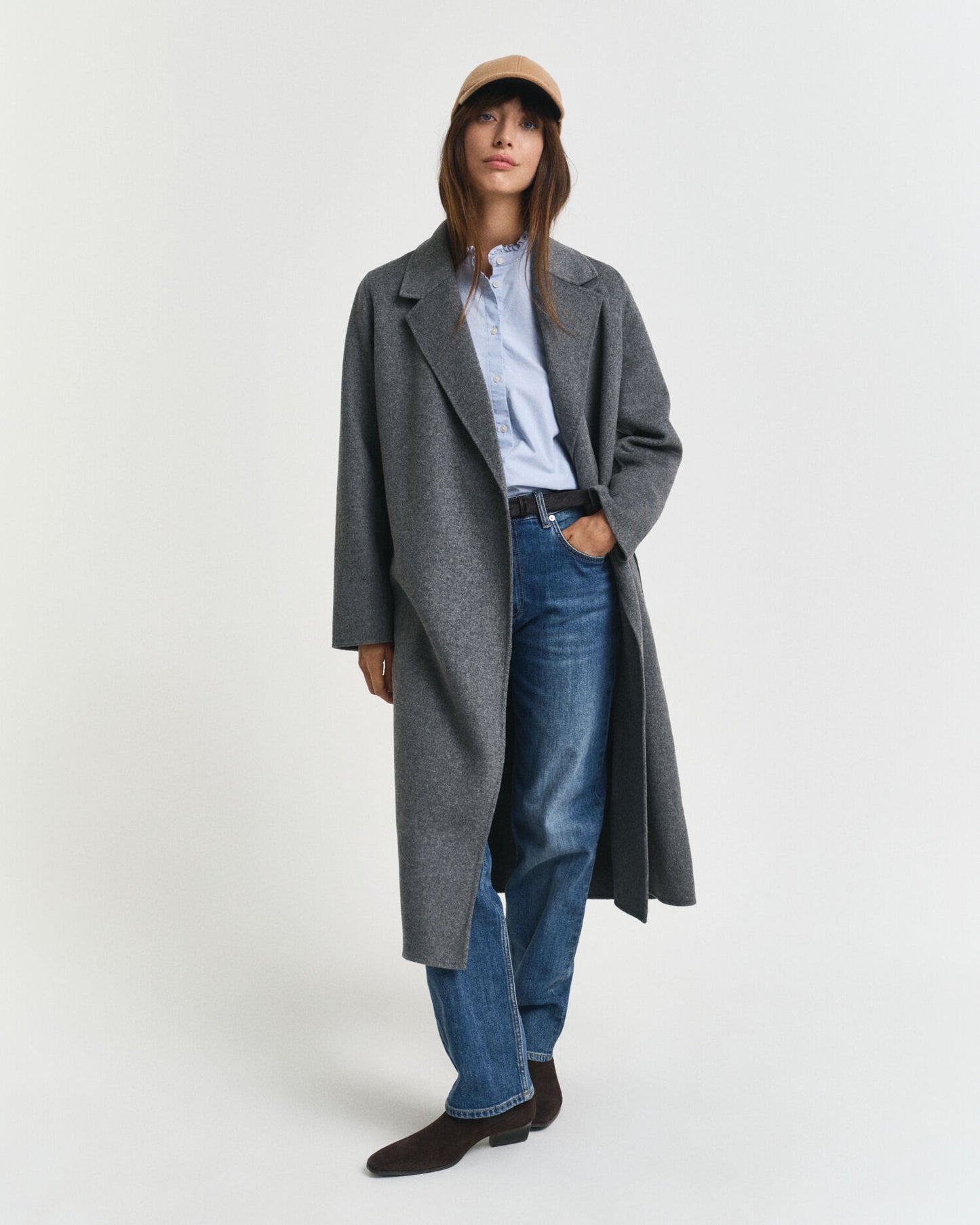 Handstitched Belted Coat